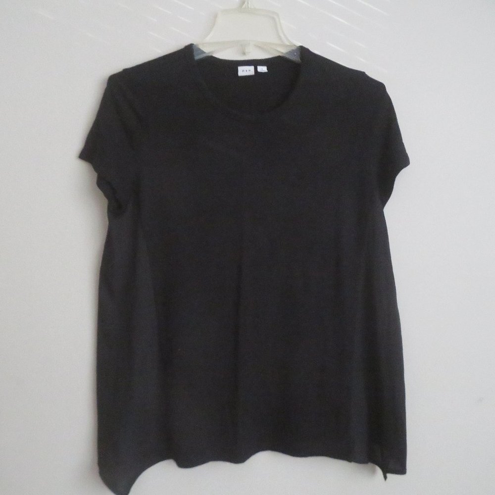 Gap cotton and rayon black T-Shirt for women